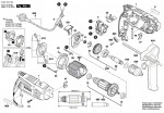 Bosch 3 601 B18 162 GSB 1600 RE Percussion Drill 110 V / GB Spare Parts GSB1600RE